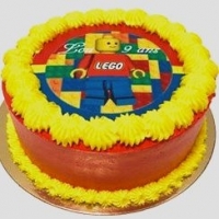 Gâteau décoré playmobil.