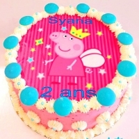Gâteau décoré Peppa pig.