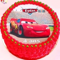 Gâteau décoré Cars.