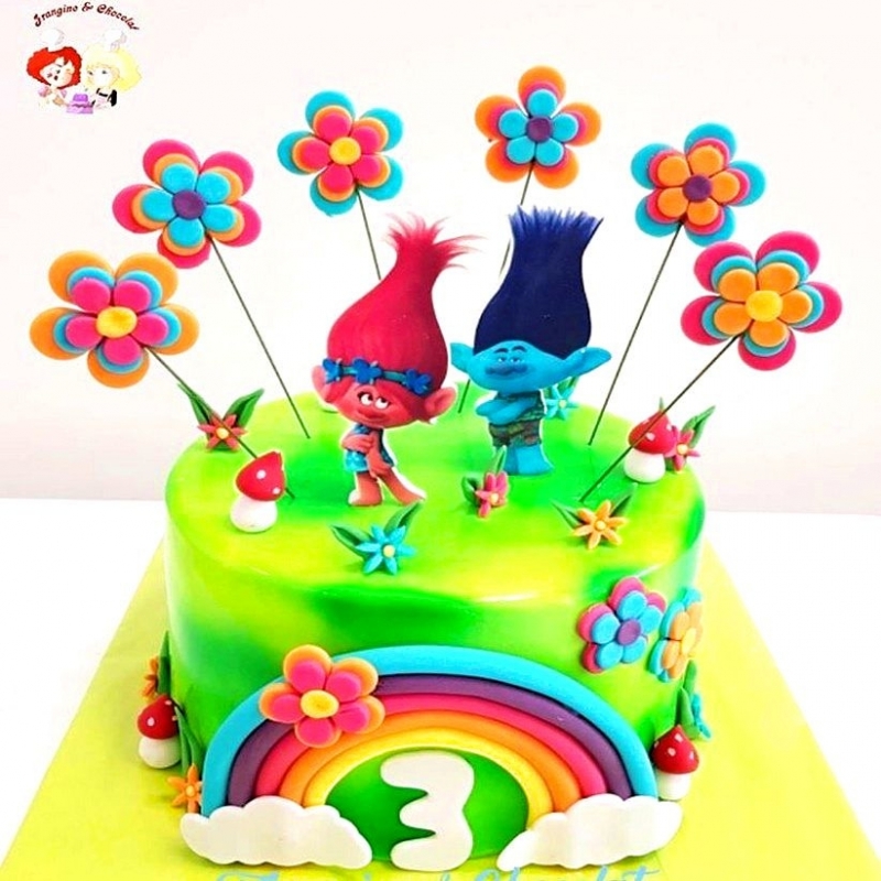 Cake design Poppy et Branch 15 PARTS
