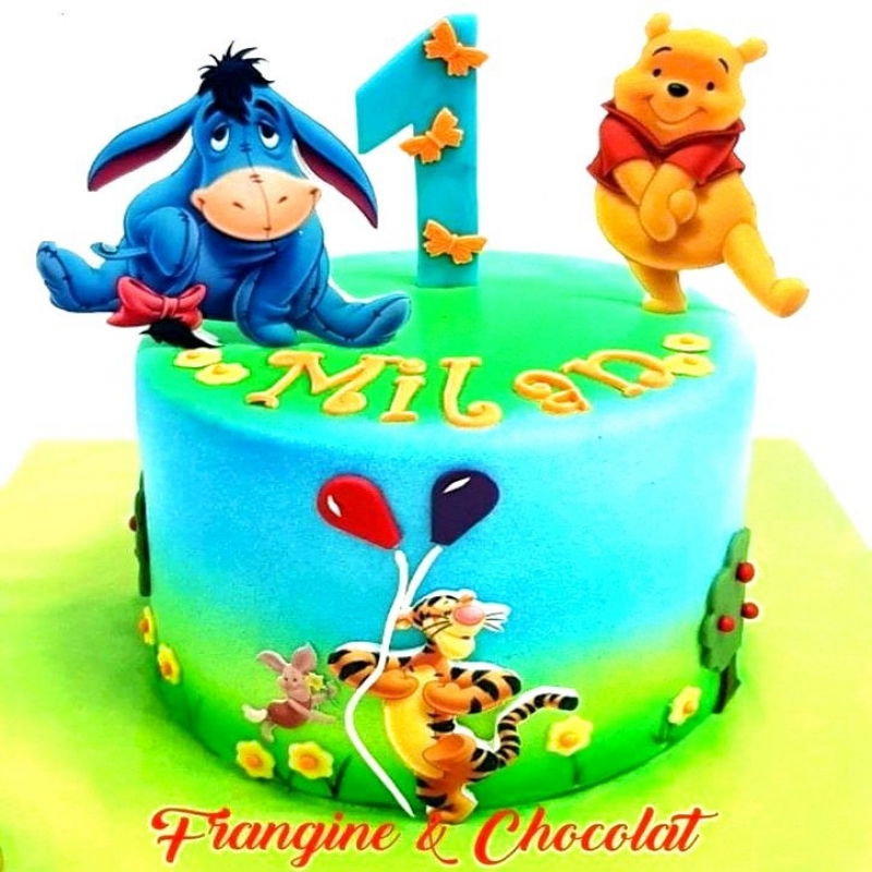 Cake design Winnie et ses amis 15 PARTS