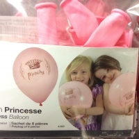 Ballon Princesse Rose X8