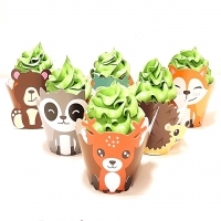 Cupcakes thème animaux de la forêt 