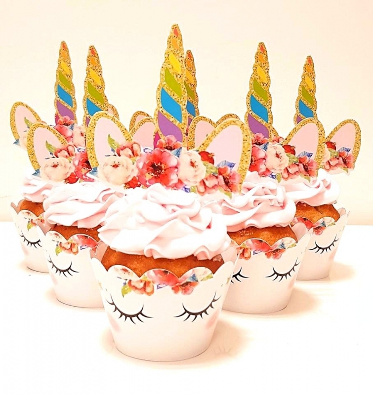 Cupcakes à thème licorne chic
